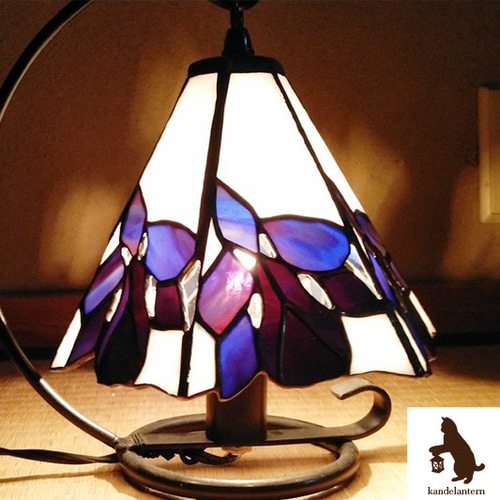 テーブルランプ(白夜の花)ステンドグラス ランプ【送料無料】 スタンド