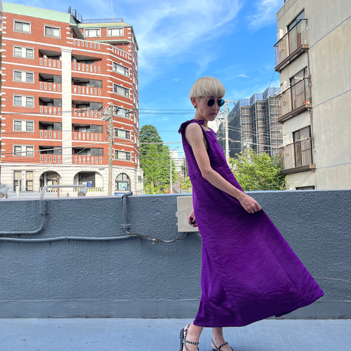 地模様着物 紋付 リユースサマードレス サロペットスカート 着物  