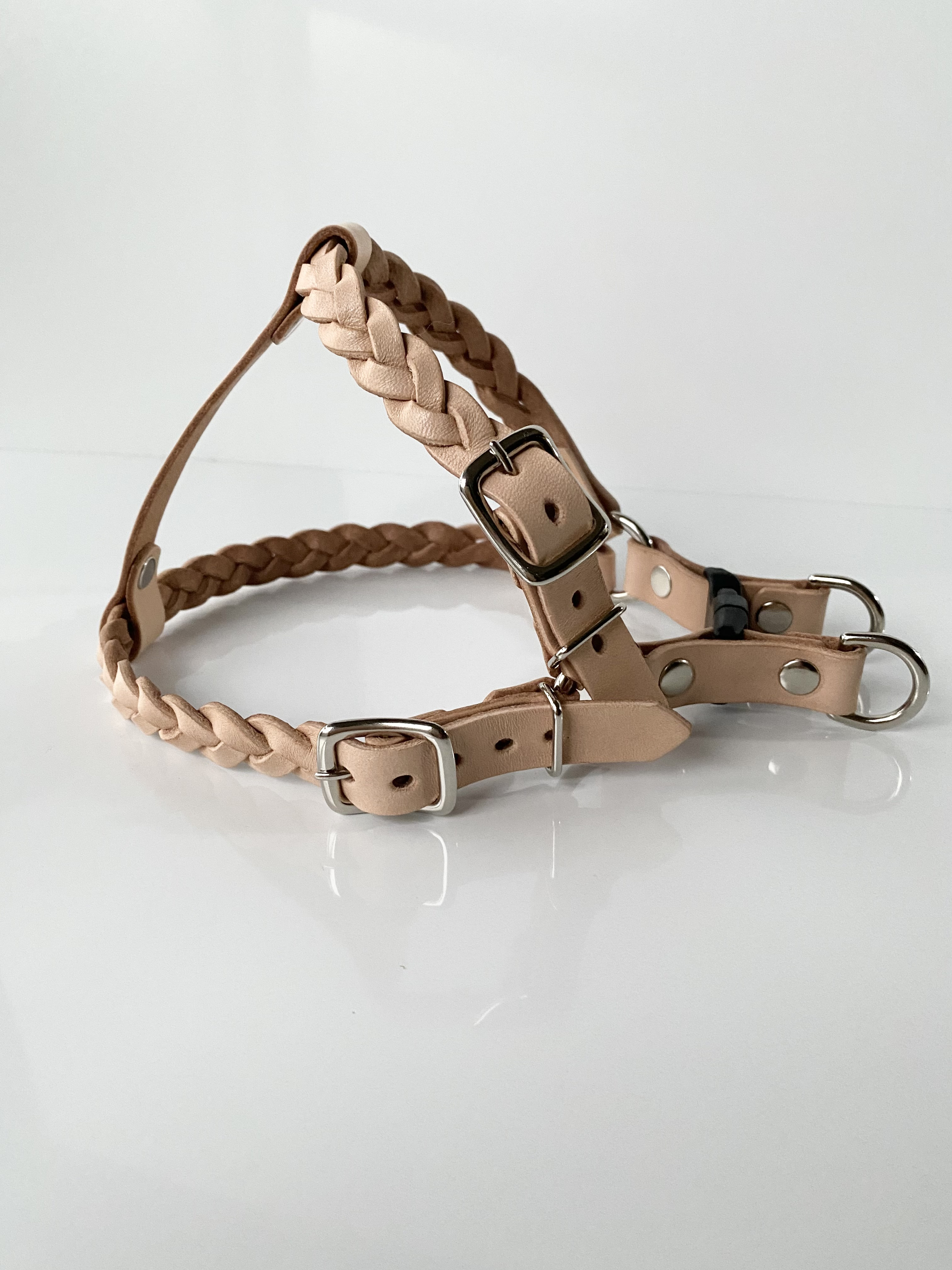 犬用 本革リード＆ハーネス2点SET❗️ヌメ革編み込み 【公式通販】
