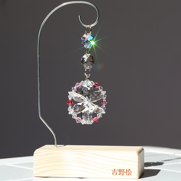 新・ひのきスタンド(KAZAGURUMA-SWAROVSKI)限定商品◆吉野ひのきベース◆在庫限り 12枚目の画像