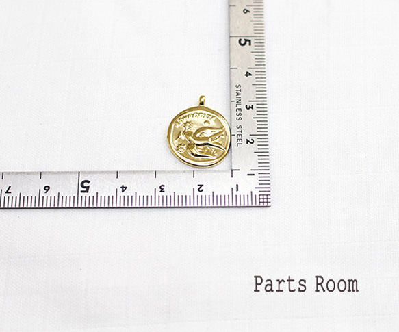 [2 件] 雙面（鳥王）硬幣設計吊墜 [銀]-mt-3731 第6張的照片