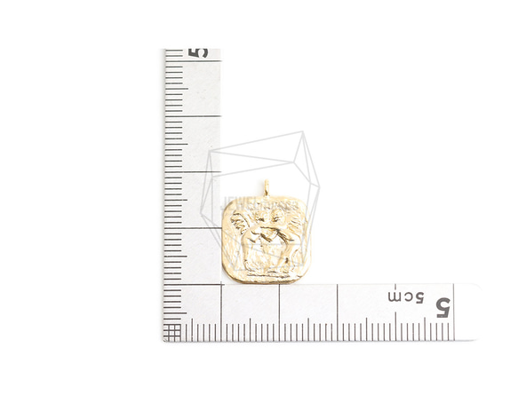 PDT-2614-MG [2 件] 方形天使吊墜 第5張的照片