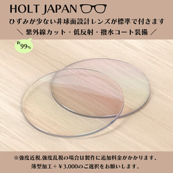 □-○ 丸四角の非対称フレーム｜グリーン｜老眼鏡、だてメガネ、近視用として作成できます 4枚目の画像