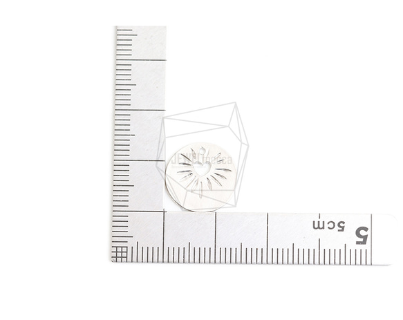 PDT-2618-MR【2件】圓形硬幣吊墜/14mm X 14mm 第5張的照片