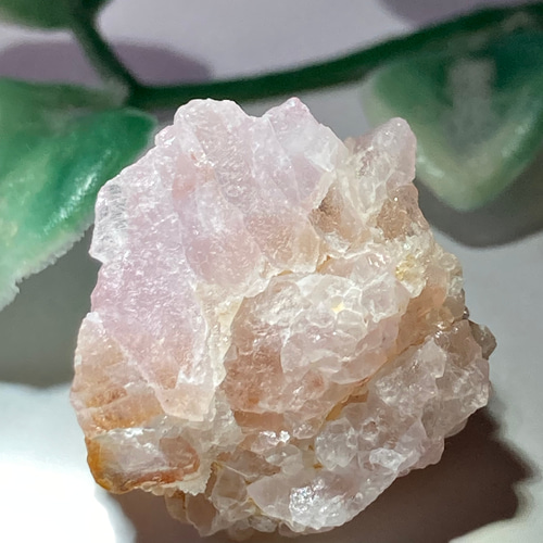 【希少】結晶体　ローズクォーツ　クラスター　紅水晶　原石