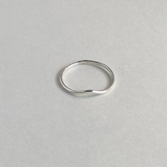 【受注制作】- Silver - Curving Ring 2枚目の画像