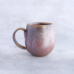 備前焼　丸いマグカップ【A】【陶器・マグカップ・コップ】 2枚目の画像