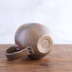 備前焼　丸いマグカップ【A】【陶器】 5枚目の画像