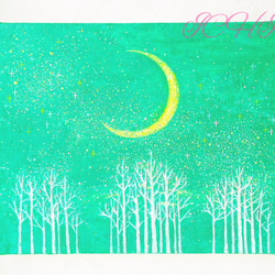 はじけてgoldfish 金魚 水槽 アクアリウム アクリル画 アクリル絵の具