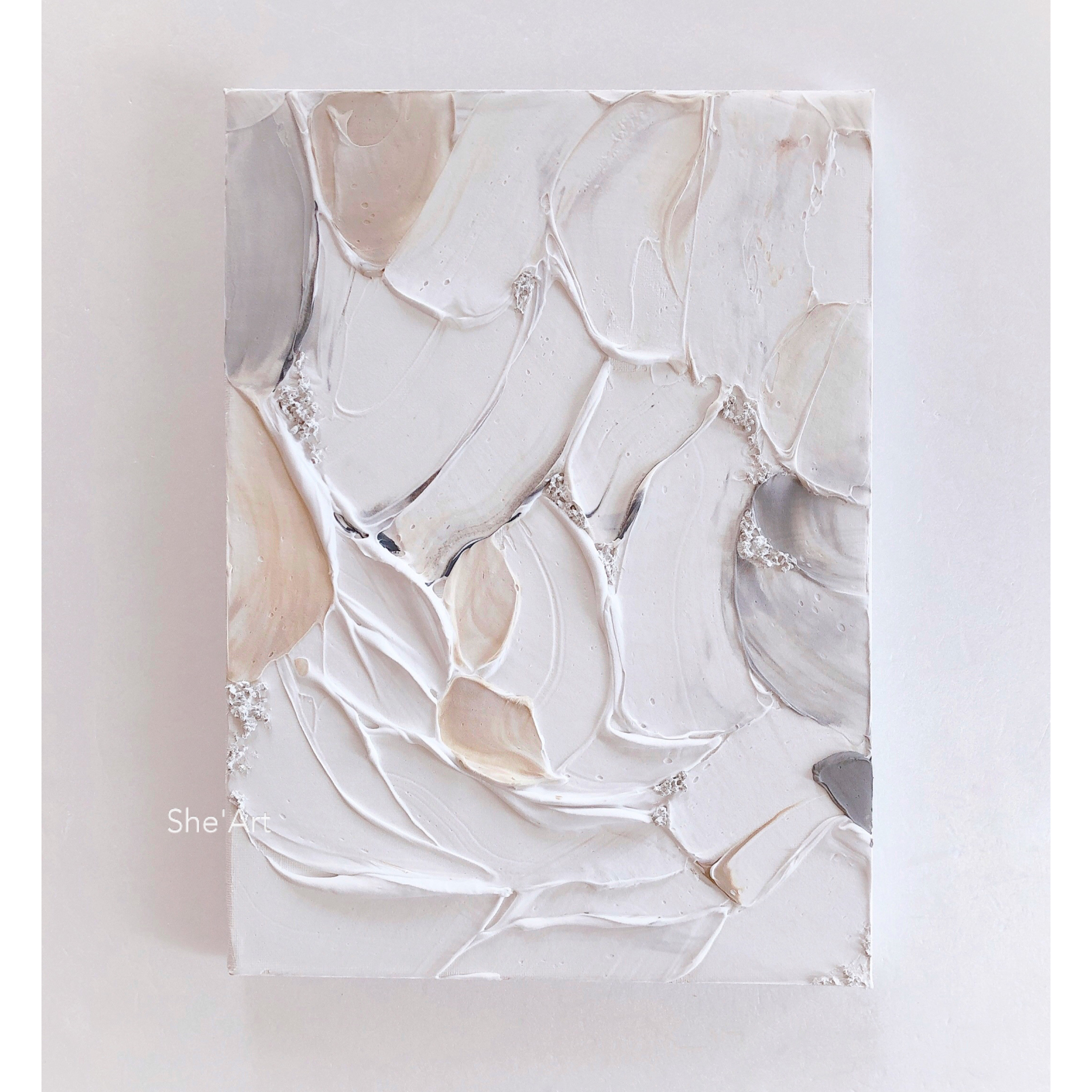 原画M・Stack・カプチーノ・モダンアート・北欧・テクスチャーアート