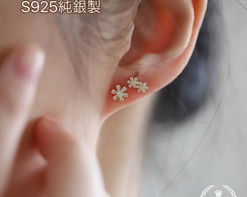 ♡純金　ピアス　入手困難♡ ピンズ] K10YG ピアス ブラックカルセドニー（037673） ｜ women