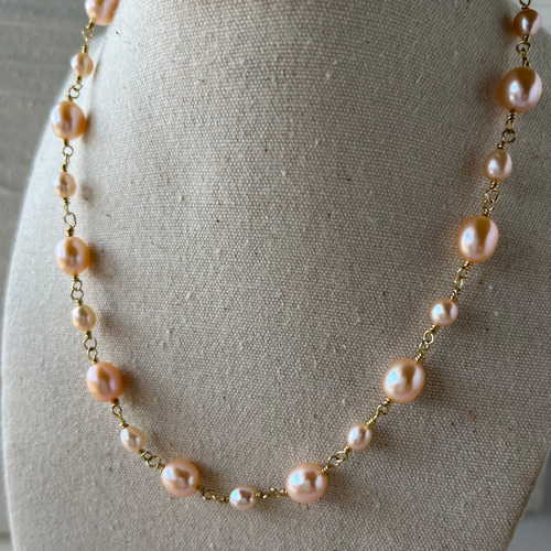ピンクパール ネックレス
