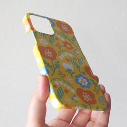 花朵&lt;黃色&gt; iPhone 手機殼 #相容 iPhone15 第5張的照片