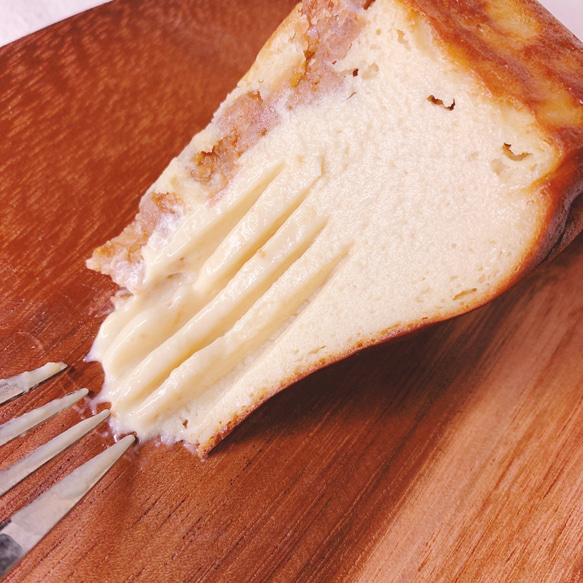 ザクとろっ！天使の豆乳バスクチーズケーキ（小）【グルテンフリー・白砂糖不使用】 5枚目の画像