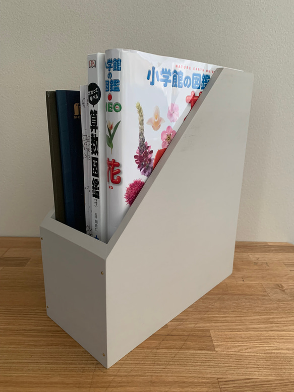 木製　A4サイズファイルボックス　単品(3色展開) 3枚目の画像