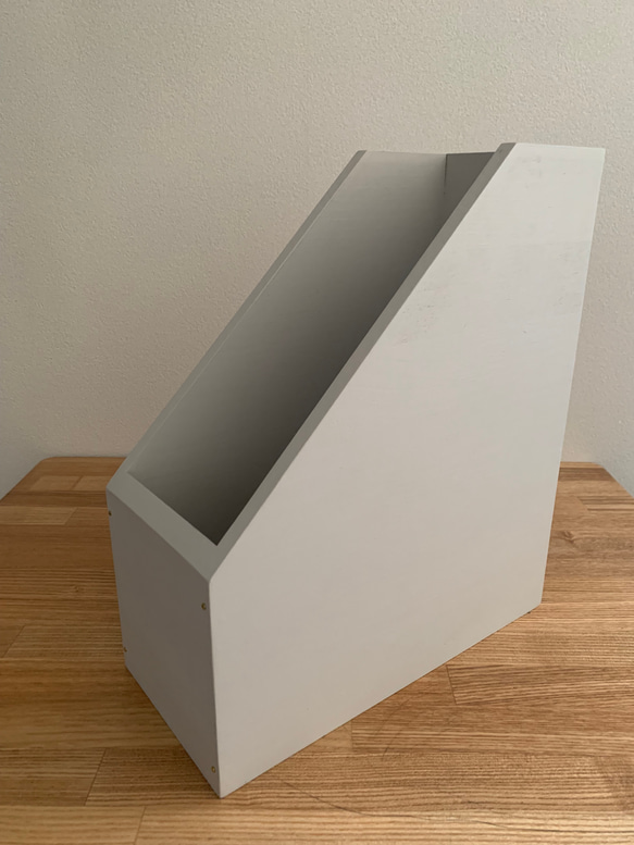 木製　A4サイズファイルボックス　単品(3色展開) 4枚目の画像