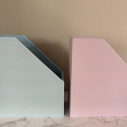 木製　A4サイズファイルボックス　単品(3色展開) 8枚目の画像