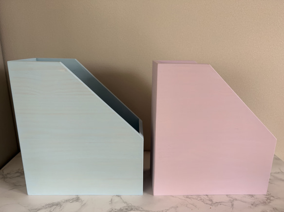 木製　A4サイズファイルボックス　単品(3色展開) 8枚目の画像