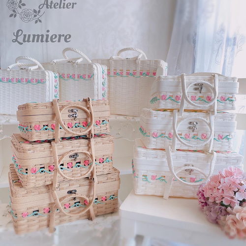 Panier de coffre ajoure〜透かし模様のトランクバスケット