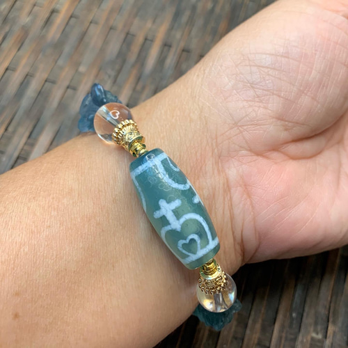 蓮花宝瓶天珠とチビガネさんブレス ブレスレット ちゅらちゅら 通販