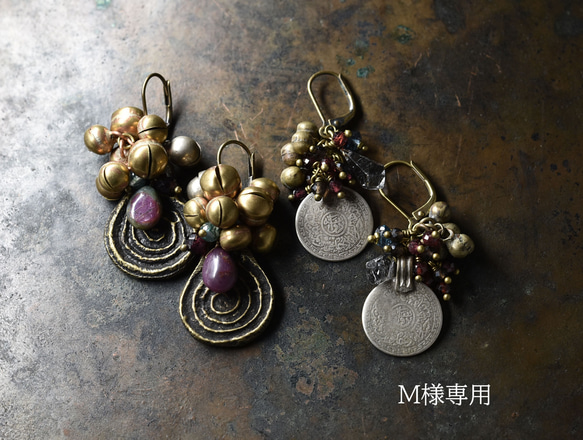 “M-sama only”de 銀幣耳環和 2 Naga 漩渦耳環 第1張的照片