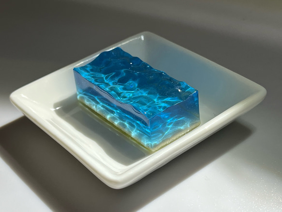 イルカの海》海のかけら トレー無し レジンアート インテリアオブジェ