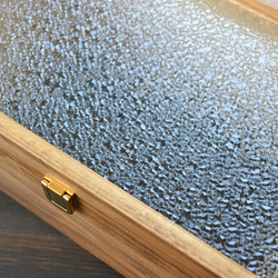 日本檜木與復古玻璃收藏盒 LL 尺寸 第2張的照片