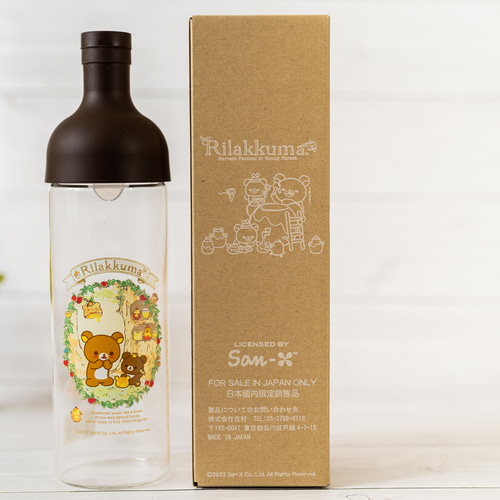 リラックマのフィルターインボトル(HARIO製)と水出し茶セット ギフト