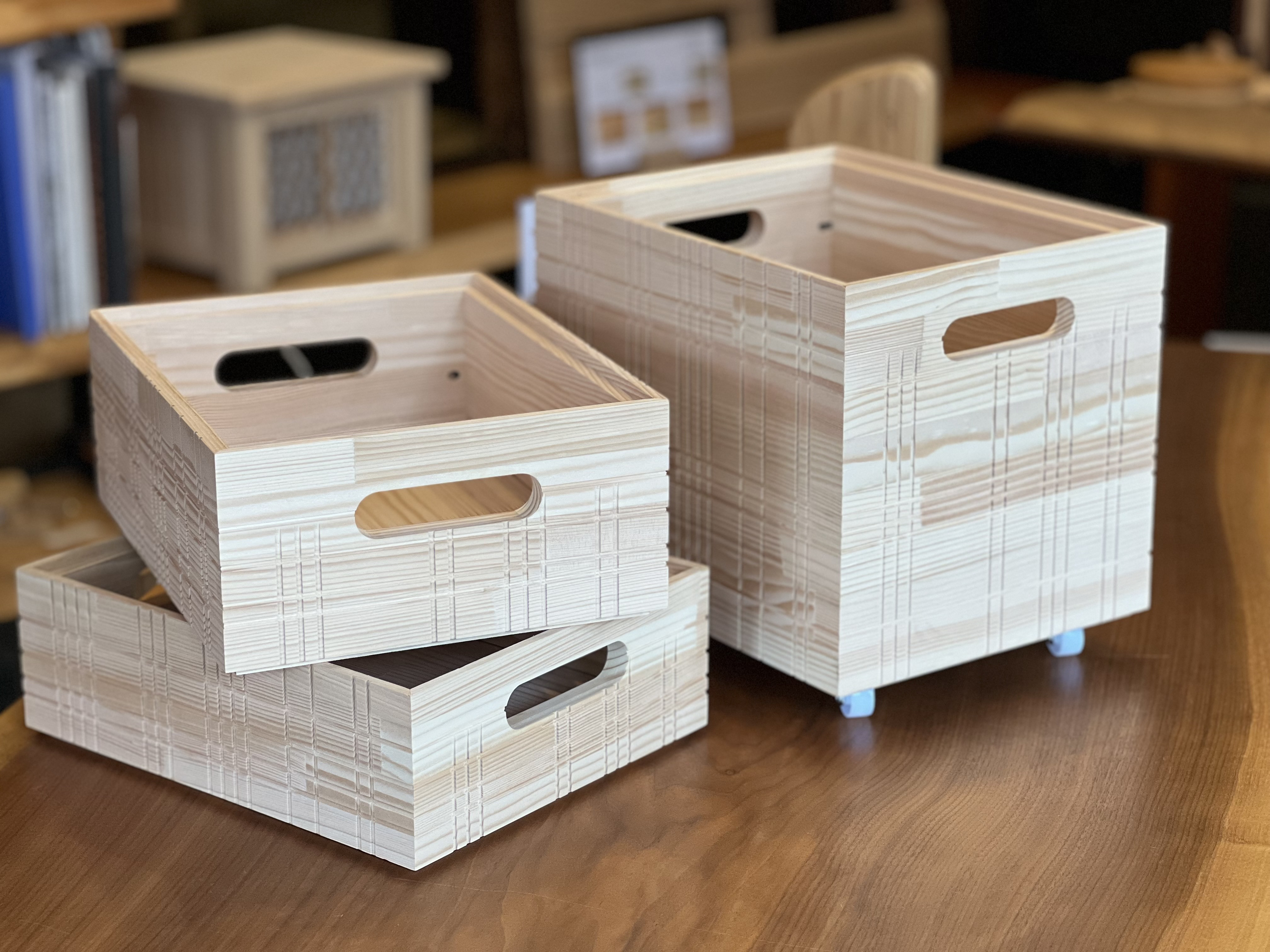 M&M 木箱 インテリア 家具 3点セット