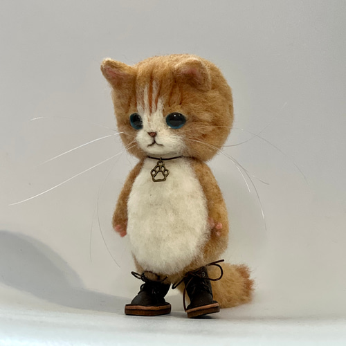 羊毛フェルト猫