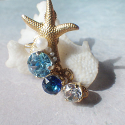 2WAY! Mermaid&#39;s Treasure Bijou 耳夾・耳環（僅一隻耳朵）☆Swarovski☆Ear Cu 第3張的照片