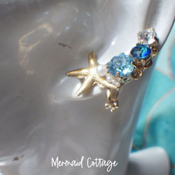 2WAY! Mermaid&#39;s Treasure Bijou 耳夾・耳環（僅一隻耳朵）☆Swarovski☆Ear Cu 第4張的照片