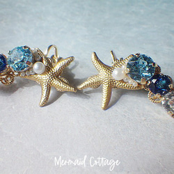 2WAY! Mermaid&#39;s Treasure Bijou 耳夾・耳環（僅一隻耳朵）☆Swarovski☆Ear Cu 第1張的照片