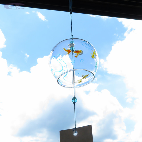 ガラス風鈴＊金魚 A［ID：C02084-1］ 風鈴 千花 -Chibana- 通販