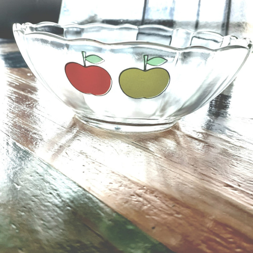 レトロなりんごのガラス食器セット 中皿 myu select 通販 14396943