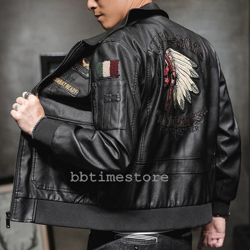 限定値下！幾何学刺繍　レザーライダースジャケット BODE風　刺繍 ジャケット 幾何学刺繍 レザーライダースジャケット BODE風 刺繍 ジャケット