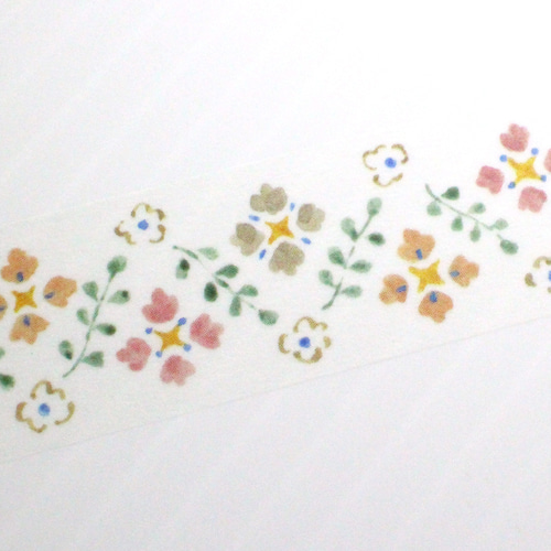 マスキングテープ なかうちわか／floral pattern ai-206