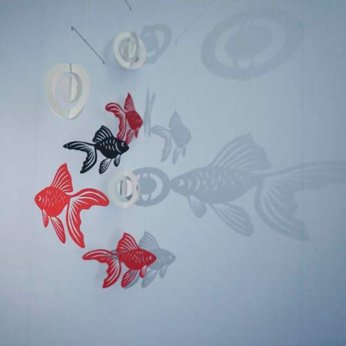 モビール「金魚A」その1 モビール 寺沼麻美 通販 14397153｜Creema