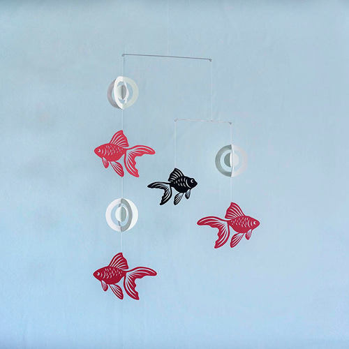 モビール「金魚A」その1 モビール 寺沼麻美 通販 14397153