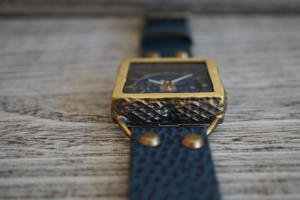 メカニックブルー　スクエア　真鍮　ブルー