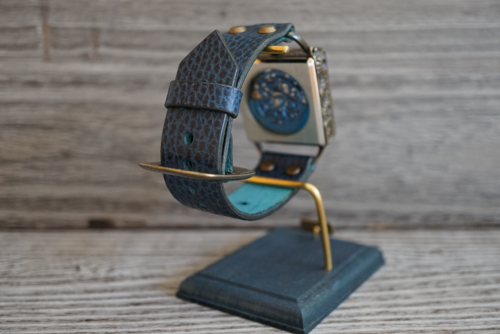 メカニックブルー　スクエア　真鍮　ブルー