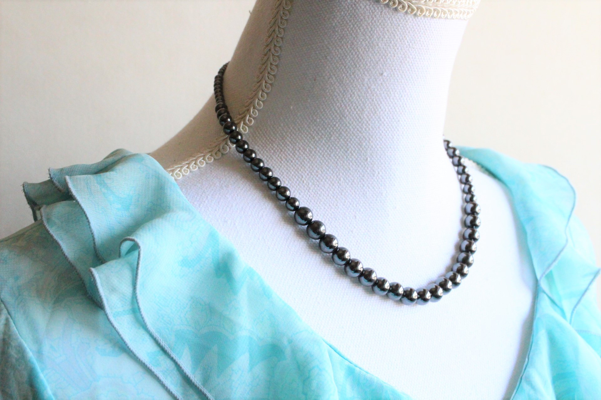 ヘマタイト　グラデーション　ネックレス