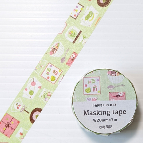 アーティストマスキングテープ 梅萌記／ほんのり和菓子 ai-210  