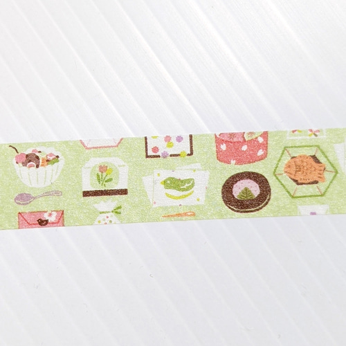 アーティストマスキングテープ 梅萌記／ほんのり和菓子 ai-210  