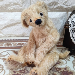 チワワ（白）／ テディベアタイプの犬のぬいぐるみ 約24cm