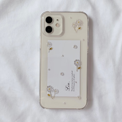 FlowerGarden iPhoneケース iPhone13 クリアフラワー シンプル かわいい クリアケース 3枚目の画像