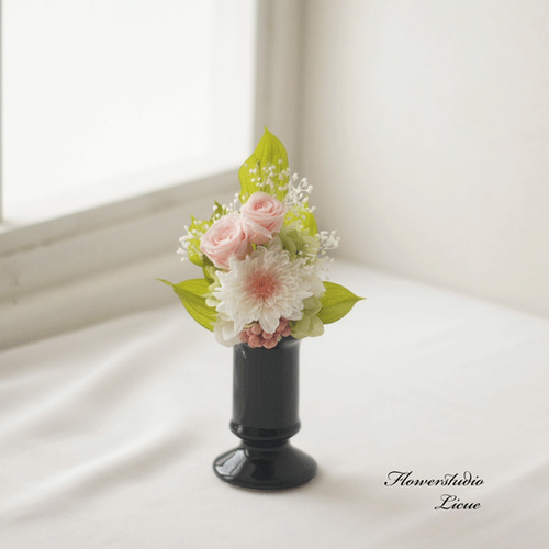 仏花】ことね菊とバラの仏花（お手持ちの花立にに飾っていただけます
