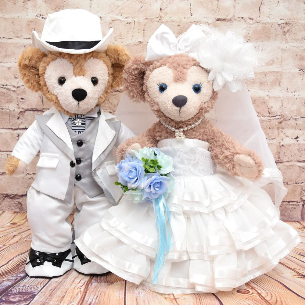 ぬいぐるみウェディングコスチューム ジェラトーニ＆リーナベル ウエディング コスチュームセット 服