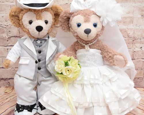 ダッフィー＆シェリーメイ 着せ替え コスチューム ウエディングドレス