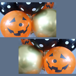 【14枚】ハロウィン バルーン 風船 誕生日 バースデー イベント 季節 秋 Halloween ゴールド ドット 4枚目の画像